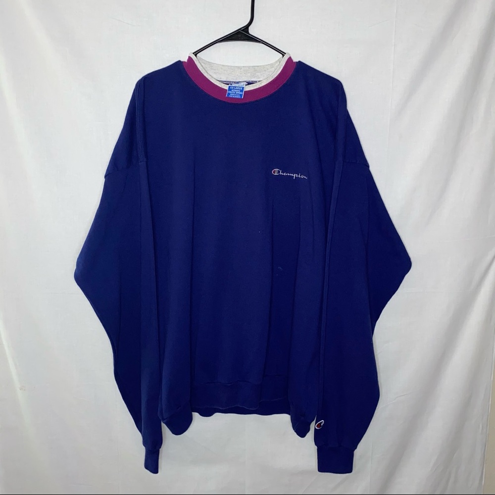 Dark Blue And Purple Champion Sweatshirt